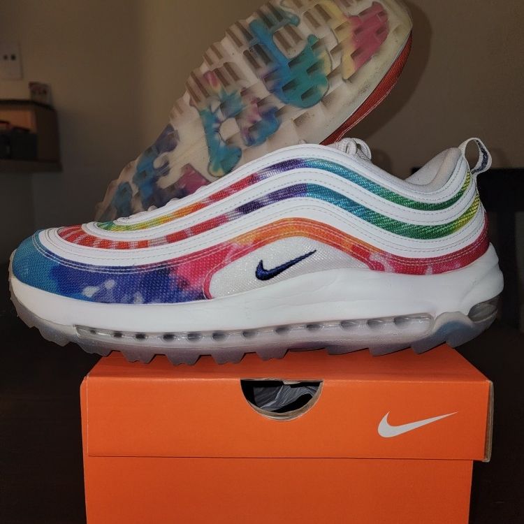 Nike Air Max 97 Golf NRG 'Tie-Dye' 2020 CK1219-100 Men Size 10.5