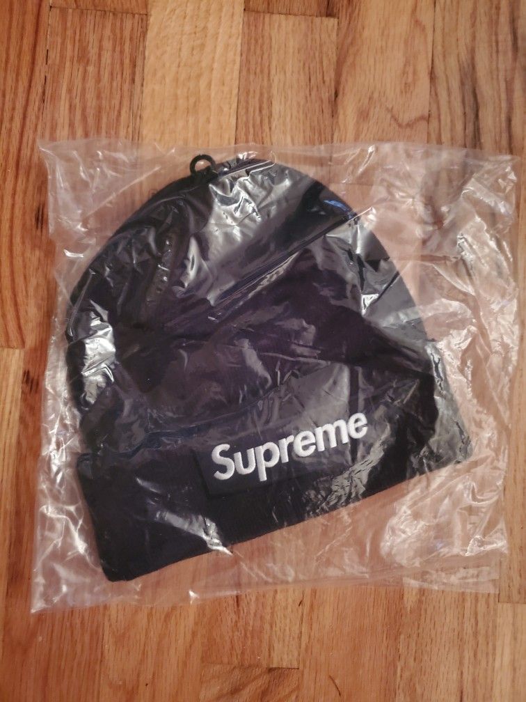Supreme New Era Box Logo BOGO Beanie Black FW24
