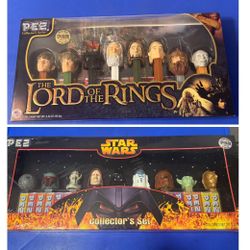 Pez Star Wars Death Star 9 Dispensers Lord of the Rings Sauron 8 Collectors Sets