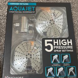 5 Functions Dual Shower head Kit