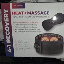 4 -1 Recovery By Fit Foundry:Heat & Massage Cupping Kit 
