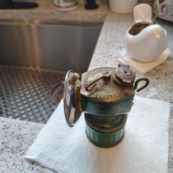 Vintage Justrite Carbide Mining Lamp 