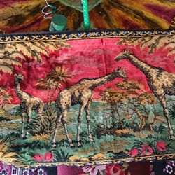 Vintage Giraffe Tapestry