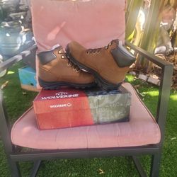 Wolverine work boots. No Steel tow
