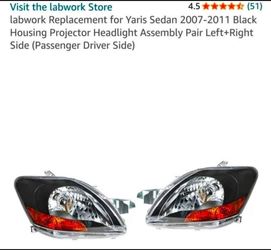 ToyotaYaris 2007-2011 Headlights