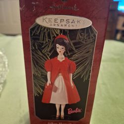 Hallmark Christmas Ornament Silken Barbie