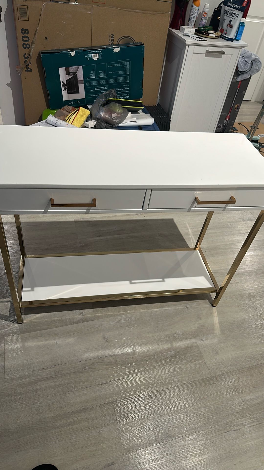 White Console Table For Sale $105