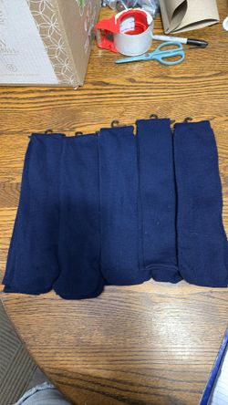 Lot of 5 Boys Baseball Socks Navy Blue27”