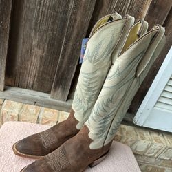 Women's Justin Clara Brown Snip Toe Boots VN4464 Size 9B Nice!!