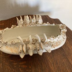Beautiful And Unusual Swan Dish
