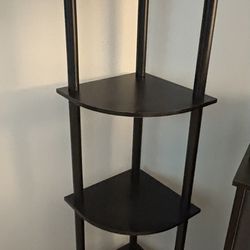 5 tier -shelves - shelf- shelving unit - color black 