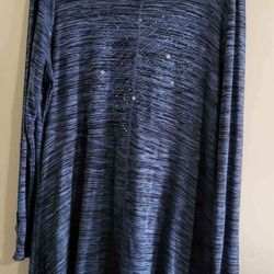 Women's Blue Tunic Top