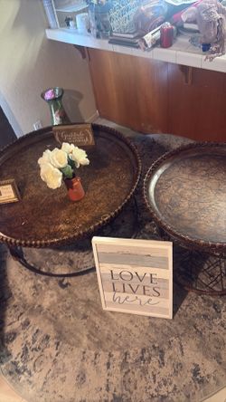 Two side tables