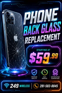 New Phone Back Glass on Special