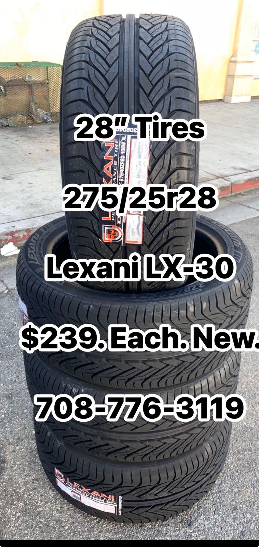 28 In H Lexani Tires While Supplies Last