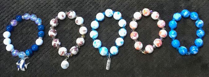 Nice Big Glass Bead Bracelets