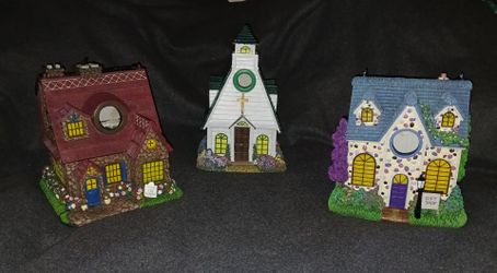 Thomas kinkade songbird village birdhouse collection