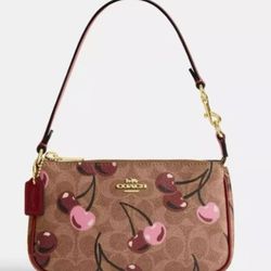 Coach Signature Cherry Nolita 19 with Coach Cherry Charm