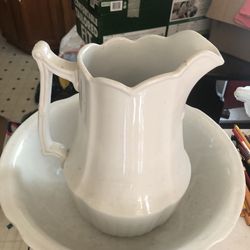 Very Large Pitcher With The Very Large Bowl 
