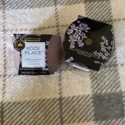 Koze Place, Fresh Lavender And Cotton Scented Candles 