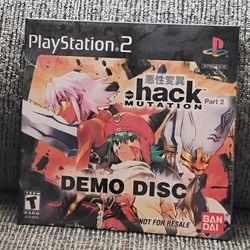 Dot Hack Mutation Part 2 demo disc for the PlayStation 2 factory sealed rare collectors item