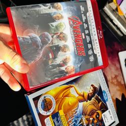 Avengers Age Of Ultron Blu Ray+3D & Beauty And The Beast Blue Ray 