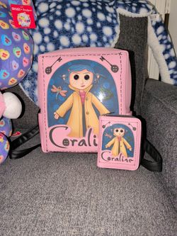 Coraline Limited Edition Backpack Purse And Matching Wallet