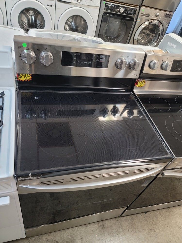 LG Stainless Steel Electric 220volt Glass Top Stove Range Estufa
