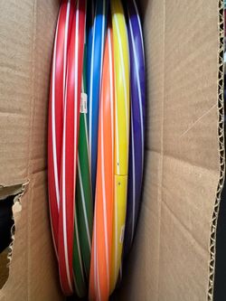 Set of 12 Colorful Hula Hoops – Kids PE, Classroom, Outdoor Games