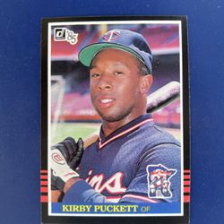 1985 Donruss Kirby Puckett Rookie Baseball Card 