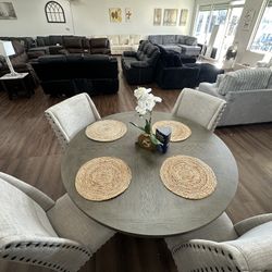 5pc Round Dining Table 