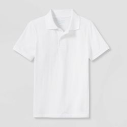 2 White Polo Shirts & 1 Navy Blue Pants Size 10 (Boys)