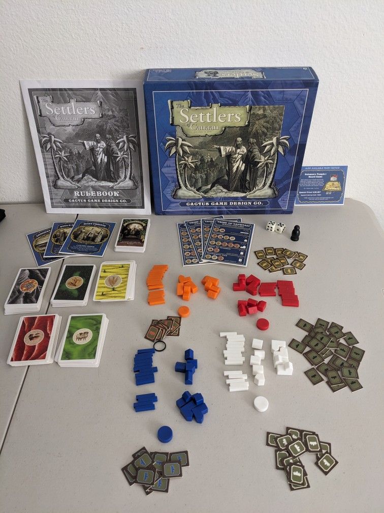 The Settlers Of Canaan Bible Board Game Cactus Game Design
