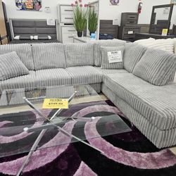 Light Gray Couch! Brand New....too Big For My Apt. Only SERIOUS INQUIRIES!!!! '110' Width $1200 Cash. No I Don't TAKE CHECKS, Need A Truck To Pick Up!