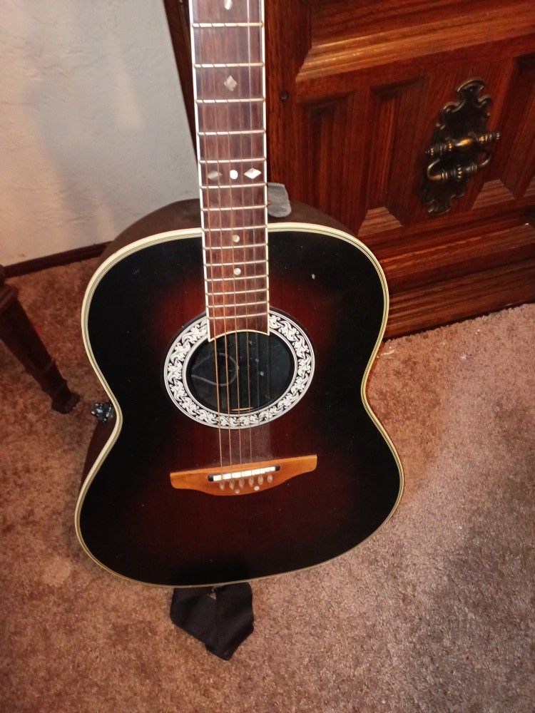 Ultra Ovation Electric Acoustic Guitar Model 1517