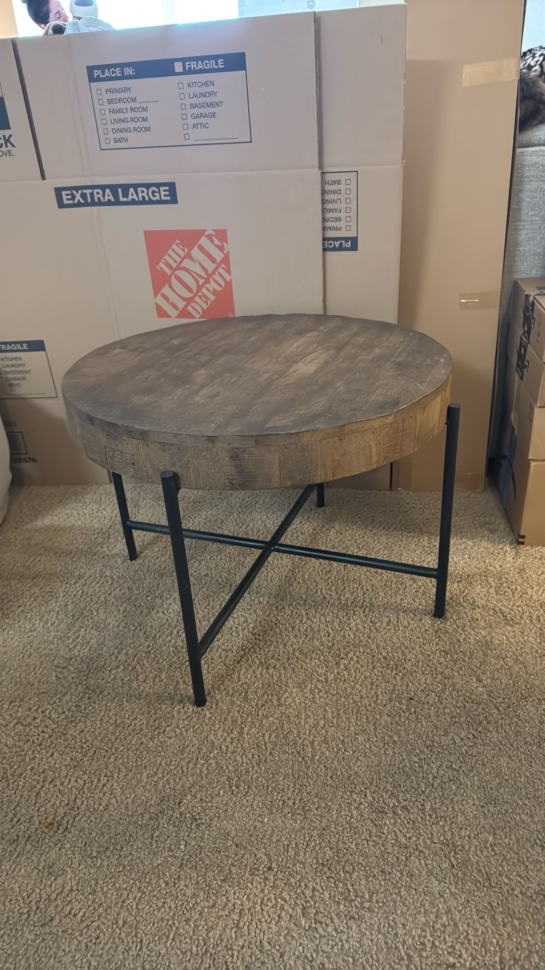 Living Spaces Wood Coffee Table