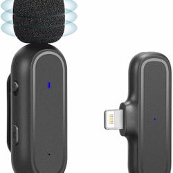 Wireless Lavalier Microphone for iPhone iPad