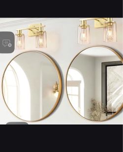 Gold chandelier for bathroom