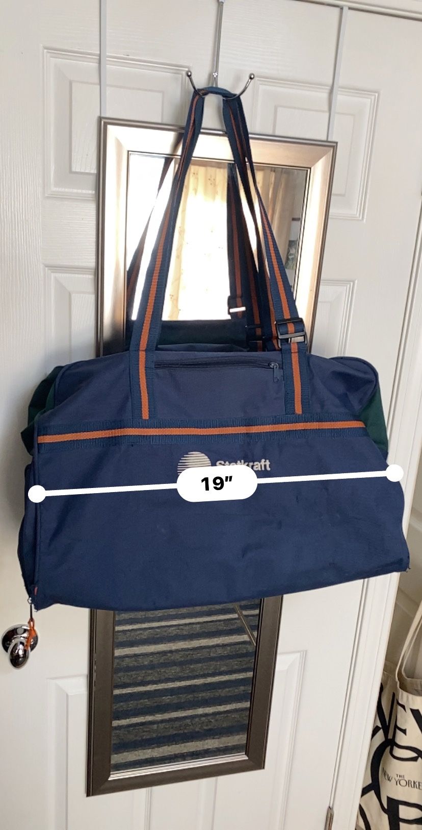 large duffel bag with shoe compartment