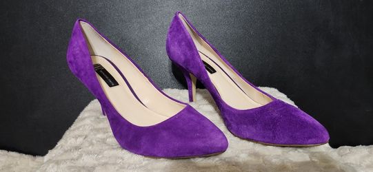 INC Womens Purple Suede Pumps 8.5m