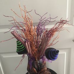 Halloween vase with decor, height 20