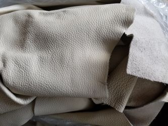 17lbs of leather, tan color