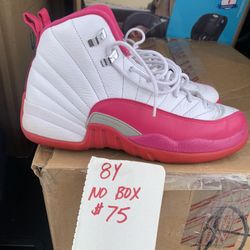 Jordan 12 Pink Size 8Y 