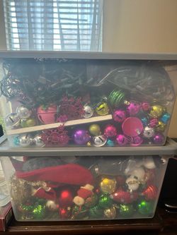 Large Lot of Christmas Ornaments and Decorations