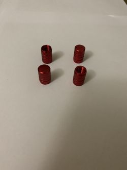 4 X Aluminum Tire Wheel Rims Stem Air Valve Caps Tyre Cover Car Truck Bike Red