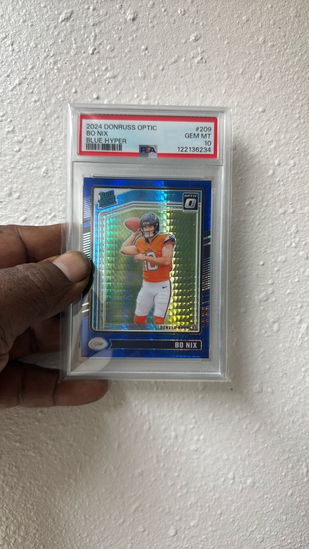 Blue Hyper 209 Bo. Nix Graded 10