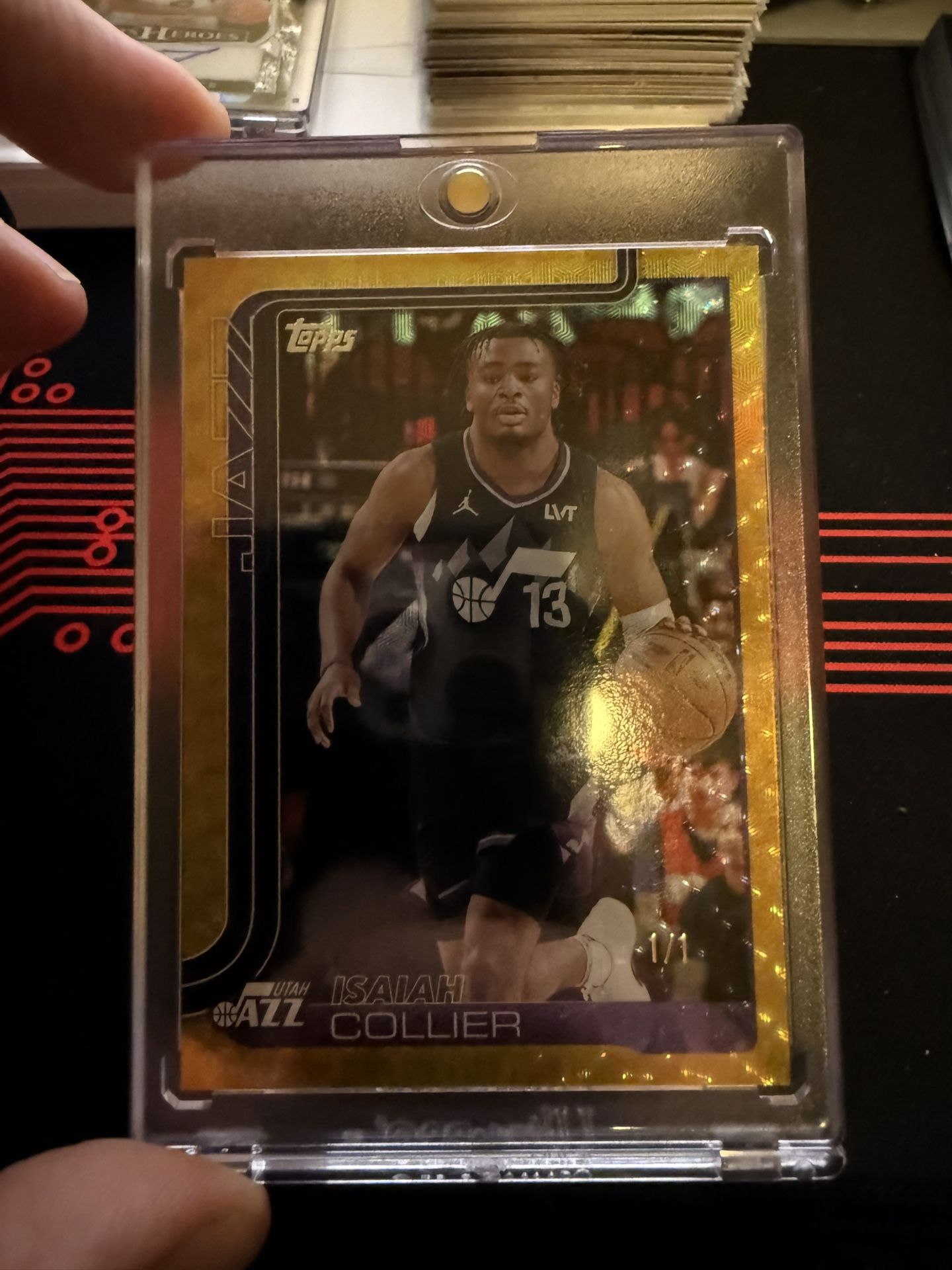 2025 Topps 1/1 Gold Isaiah Collier Utah Jazz 