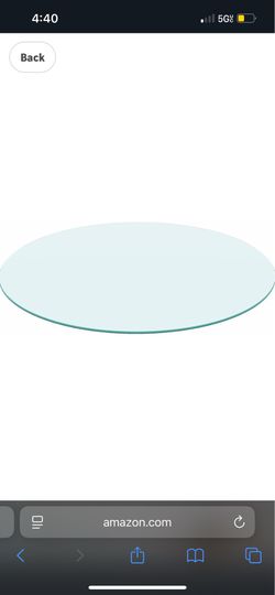 30” Clear Round Glass Table Top