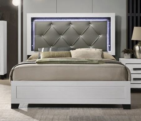 Queen Bed frame With Led Light !!