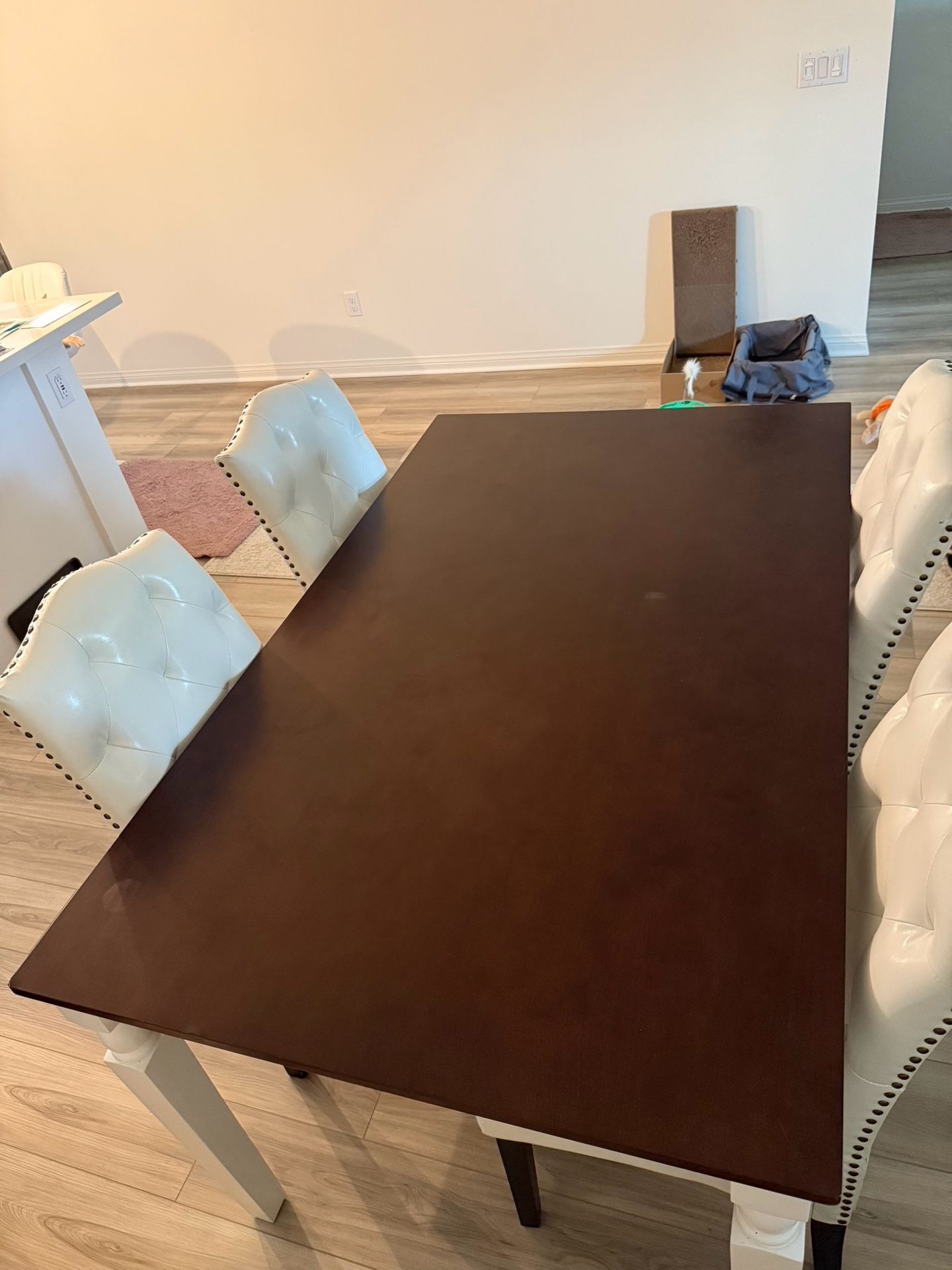 Merax Dining Table + 4 Free Chairs (Dining Set)